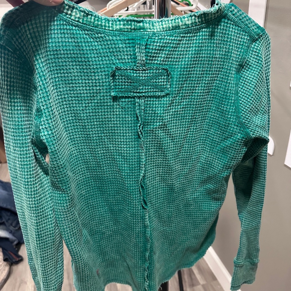 NWT ZENANA green cropped top size small - Picture 4 of 4